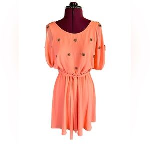 YA Los Angeles Peach Dress. Size Small